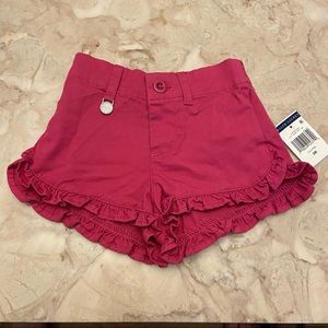 NWT Ralph Lauren Girls Pink Shorts Size 3 Months